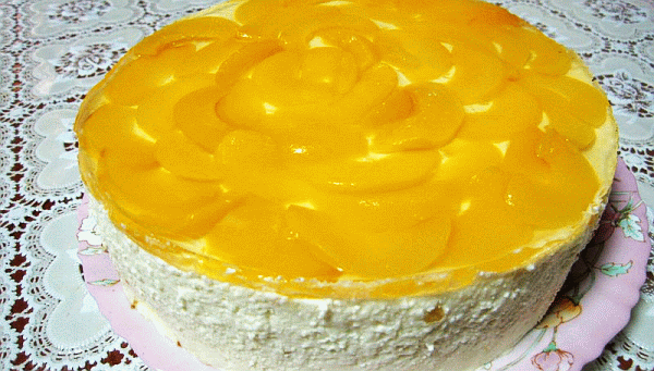 Рецепт торта с персиками - любимый торт в Таиланде