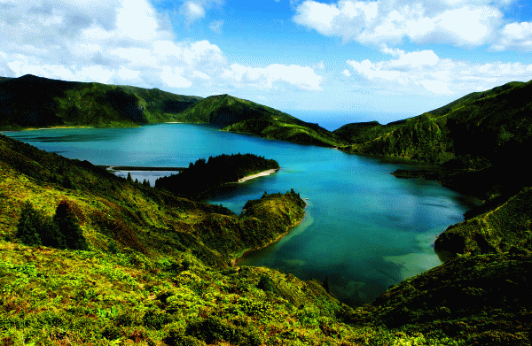 Азорские острова Сан-Жоржи и Грасиоза